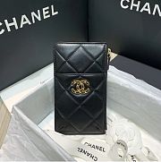 CHANEL 19 PHONE AND CARD HOLDER IN BLACK - 1