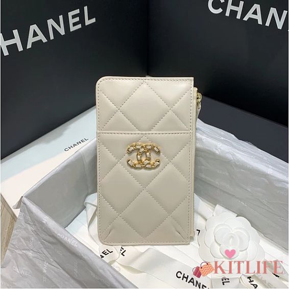 CHANEL 19 PHONE AND CARD HOLDER  - 1