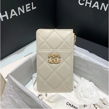 CHANEL 19 PHONE AND CARD HOLDER 