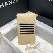 CHANEL 19 PHONE AND CARD HOLDER IN BEIGE - 2