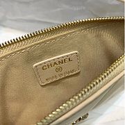 CHANEL 19 PHONE AND CARD HOLDER IN BEIGE - 6