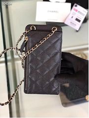CHANEL PHONE CARD HOLDER IN BLACK - 2
