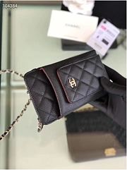 CHANEL PHONE CARD HOLDER IN BLACK - 3