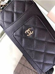 CHANEL PHONE CARD HOLDER IN BLACK - 5