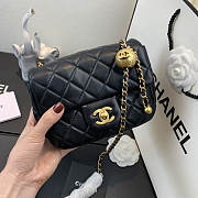 CHANEL FLAP BAG AS1786 17CM BLACK - 1