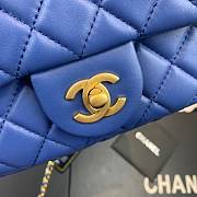 CHANEL FLAP BAG #AS1786 17CM BLUE - 2