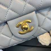 CHANEL FLAP BAG 20CM GREY - 2