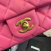 CHANEL FLAP BAG 20CM PINK - 2