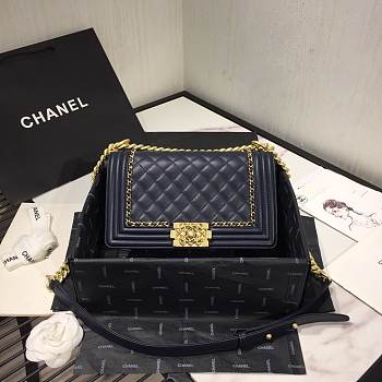 CHANEL #67086 LEBOY BLUE BAG 20CM/25cm