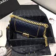 CHANEL #67086 LEBOY BLUE BAG 20CM/25cm - 5