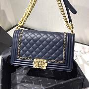 CHANEL #67086 LEBOY BLUE BAG 20CM/25cm - 4