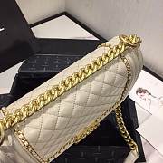 CHANEL #67086 LEBOY CREAM WHITE BAG 20CM/25cm - 3