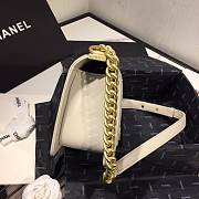 CHANEL #67086 LEBOY CREAM WHITE BAG 20CM/25cm - 4