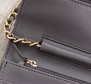 CHANEL LAMBSKIN WOC WITH GOLD HARDWARE IN GREY - 3