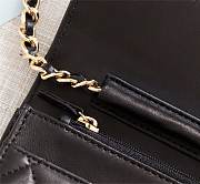CHANEL LAMBSKIN WOC WITH GOLD HARDWARE IN BLACK - 2