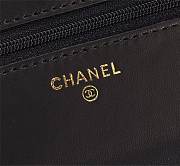 CHANEL LAMBSKIN WOC WITH GOLD HARDWARE IN BLACK - 6