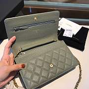 CHANEL CAVAIR WOC WITH GOLD HARDWARE  - 3
