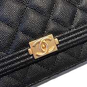 CHANEL CAVAIR WOC WITH GOLD HARDWARE IN BLACK - 5