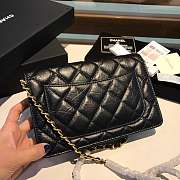 CHANEL WOC WITH GOLD HARDWAR IN BLACK - 2