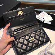 CHANEL WOC WITH GOLD HARDWAR IN BLACK - 5