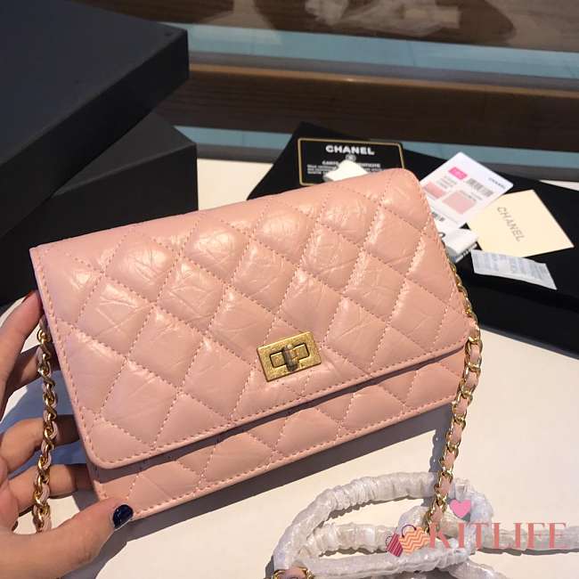 CHANEL WOC WITH GOLD HARDWAR IN PINK - 1