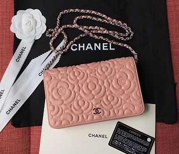 CHANEL CAMELLIA WOC PINK