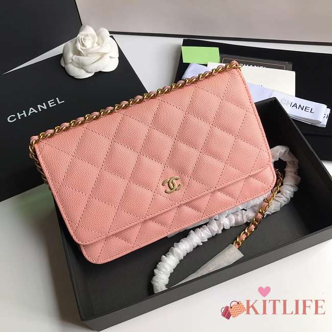 CHANEL CAVAIR WOC IN PINK - 1