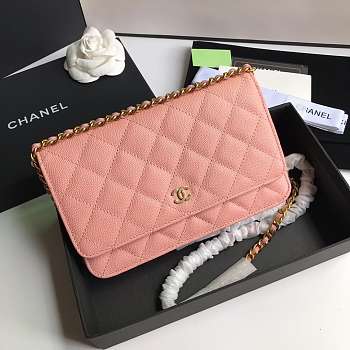 CHANEL CAVAIR WOC IN PINK