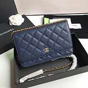 CHANEL CAVAIR WOC IN ROYAL BLUE - 1