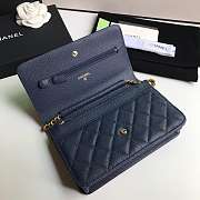 CHANEL CAVAIR WOC IN ROYAL BLUE - 4