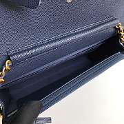 CHANEL CAVAIR WOC IN ROYAL BLUE - 3