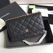 CHANEL CAVAIR WOC IN BLACK - 1