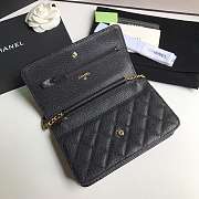 CHANEL CAVAIR WOC IN BLACK - 4