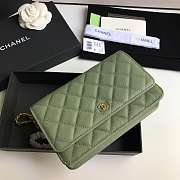 CHANEL CAVAIR WOC IN GREEN - 2