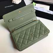 CHANEL CAVAIR WOC IN GREEN - 4