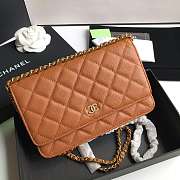 CHANEL CAVAIR WOC IN BROWN - 1