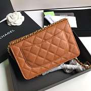 CHANEL CAVAIR WOC IN BROWN - 4