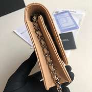 CHANEL CAVAIR WOC IN BEIGE WITH SILVER HARDWARE - 3