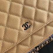CHANEL CAVAIR WOC IN BEIGE WITH SILVER HARDWARE - 6