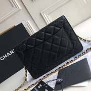 CHANEL CAVAIR WOC IN BLACK WITH GOLD HARDWARE - 3