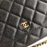 CHANEL CAVAIR WOC IN BLACK WITH GOLD HARDWARE - 5