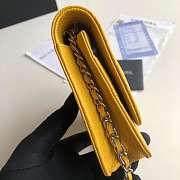 CHANEL CAVAIR WOC IN YELLOW WITH SILVER HARDWARE - 2