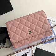 CHANEL CAVAIR WOC IN PINK WITH SILVER HARDWARE - 1