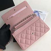 CHANEL CAVAIR WOC IN PINK WITH SILVER HARDWARE - 4