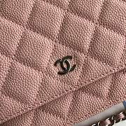 CHANEL CAVAIR WOC IN PINK WITH SILVER HARDWARE - 6