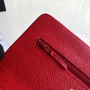 CHANEL CAVAIR WOC IN RED WITH SILVER HARDWARE - 3