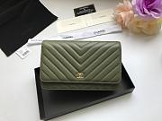 CHANEL WOC IN GREEN WITH GOLD METAL - 2