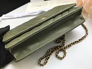 CHANEL WOC IN GREEN WITH GOLD METAL - 3