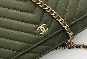 CHANEL WOC IN GREEN WITH GOLD METAL - 5