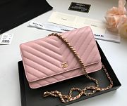 CHANEL WOC IN PINK WITH GOLD METAL - 1